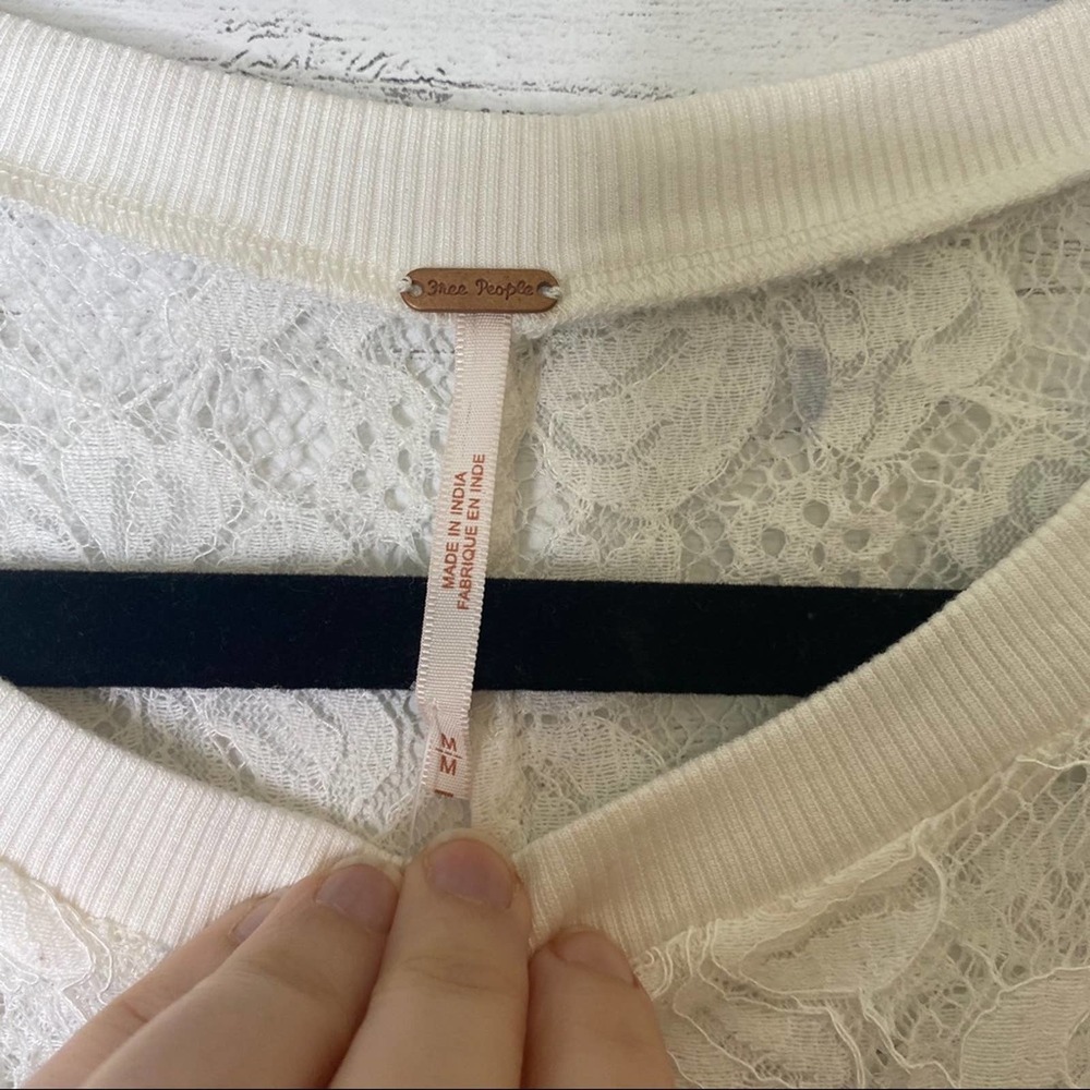 Free people NWT lace peasant blouse - Picture 4 of 7